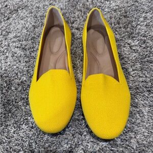 Bright yellow flats